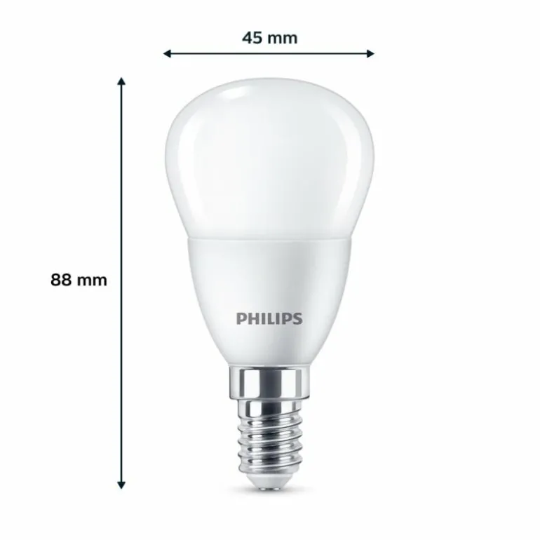 Philips Classic Lot de 6 LED E14 4,9 watt 2700 kelvin 470 lumen