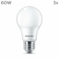 Philips Classic Lot de 3 LED E27 8 watt 2700 kelvin 806 lumen