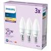 Philips Classic Lot de 3 LED E14 2,8 watt 2700 kelvin 250 lumen