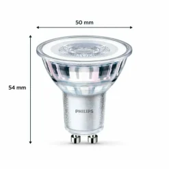 Philips Classic Lot de 6 LED GU10 4,6 watt 2700 kelvin 355 lumen