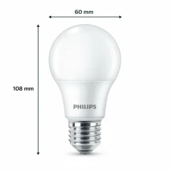 Philips Classic Lot de 2 LED E27 8 watt 2700 kelvin 806 lumen