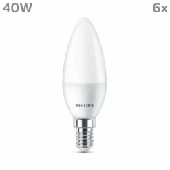 Philips Classic Lot de 6 LED E14 4,9 watt 2700 kelvin 470 lumen