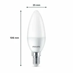 Philips Classic Lot de 6 LED E14 4,9 watt 2700 kelvin 470 lumen