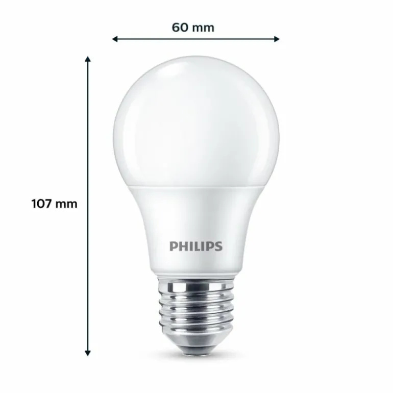 Philips Classic Lot de 6 LED E27 4,9 watt 2700 kelvin 470 lumen