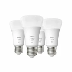 Philips Hue - Jeu de 4 LED E27 9 Watt 2700 Kelvin 800 Lumen