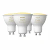 Philips Hue - Jeu de 4 LED GU10 de 5 watts 22006500 Kelvin 350 lumens