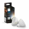 Philips Hue Lot de 2 LED GU5.3 6,3 Watt 2000-6500 Kelvin 400 Lumen