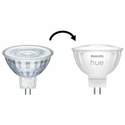 Philips Hue Lot de 2 LED GU5.3 6,3 Watt 2000-6500 Kelvin 400 Lumen