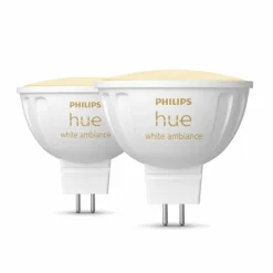 Philips Hue Lot de 2 LED GU5.3 6,3 Watt 2000-6500 Kelvin 400 Lumen