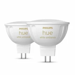 Philips Hue Lot de 2 LED GU5.3 6,3 Watt 2000-6500 Kelvin 400 Lumen