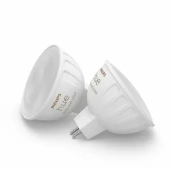 Philips Hue Lot de 2 LED GU5.3 6,3 Watt 2000-6500 Kelvin 400 Lumen