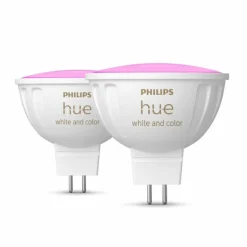 Philips Hue Lot de 2 LED GU5.3 6,3 Watt 2000-6500 Kelvin 400 Lumen