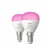 Philips Hue Set de 2 E14 LED 5,1 Watt 4000 Kelvin 470 Lumen