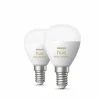 Philips Hue Set de 2 E14 LED 5,1 Watt 4000 Kelvin 470 Lumen
