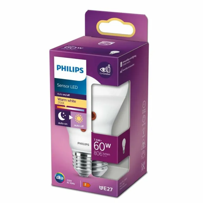 Philips LED E27 7,5 Watt 2700 Kelvin 806 Lumen