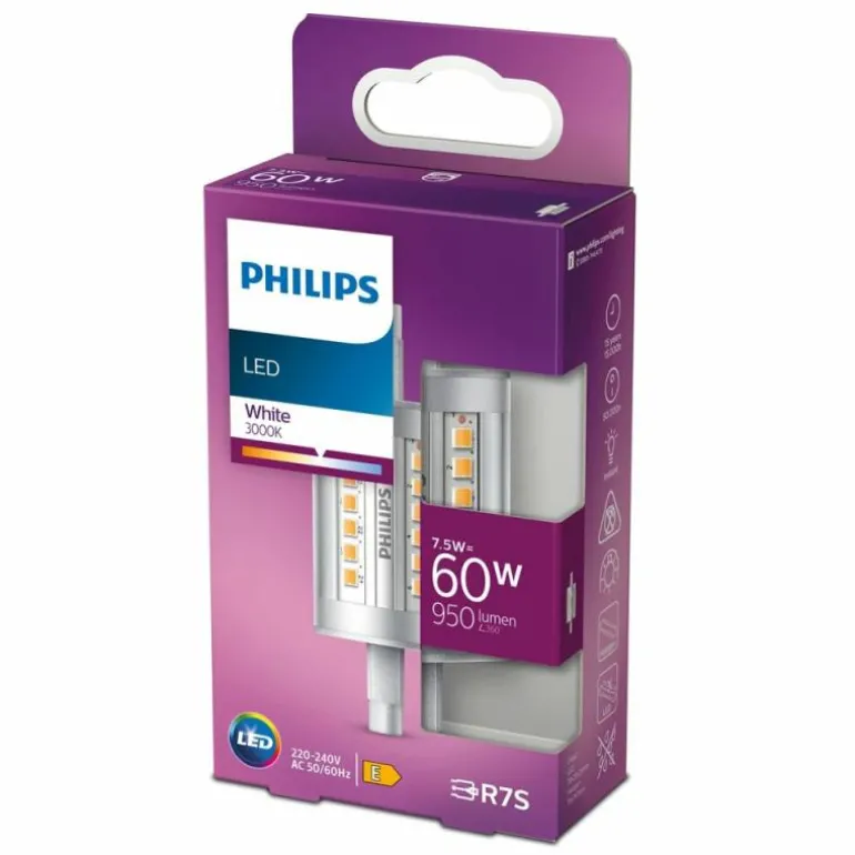 Philips LED R7S 7,5 Watt 3000 Kelvin 950 Lumen