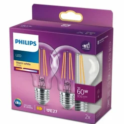 Philips 2x LED E27 7 Watt 2700 Kelvin 806 Lumen