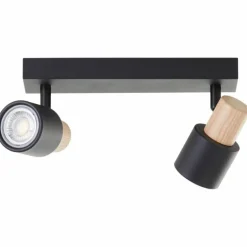 Pini Spot de plafond Luminaires Brilliant Noir, 2 lumières