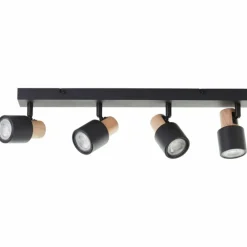 Pini Spot de plafond Luminaires Brilliant Noir, 4 lumières