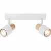 Pini Spot de plafond Luminaires Brilliant Blanc, 2 lumières