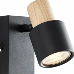 Pini Spot mural Luminaires Brilliant Noir, 1 lumière