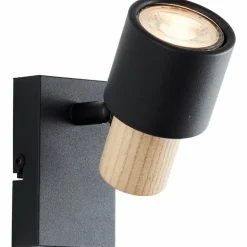 Pini Spot mural Luminaires Brilliant Noir, 1 lumière