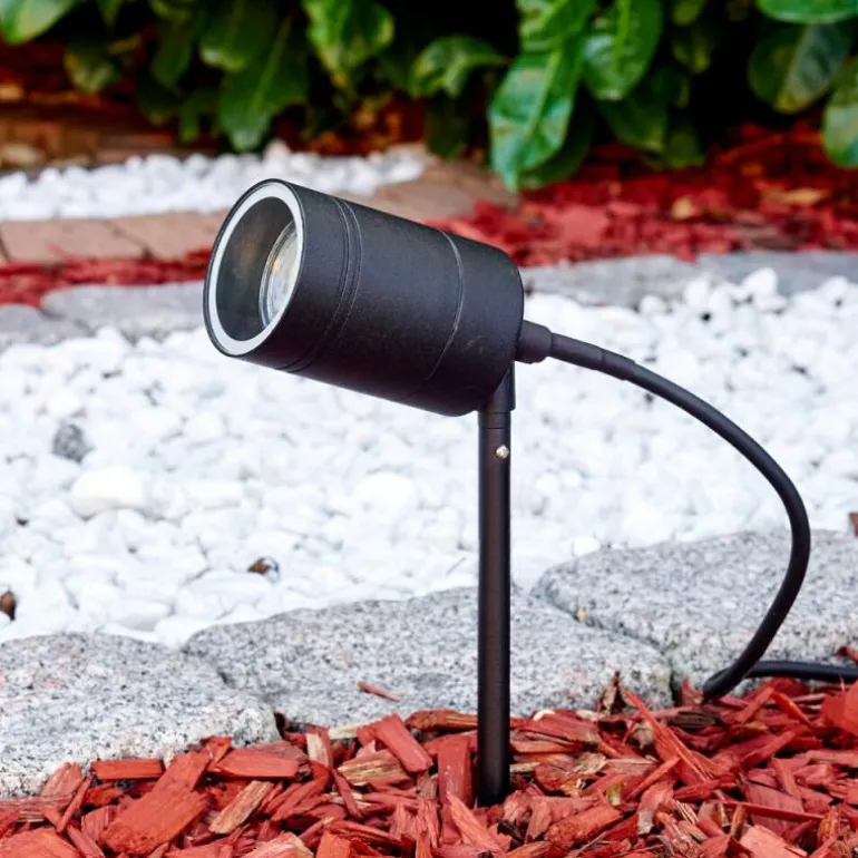 pique de terre Froslev LED Noir, 1 lumière