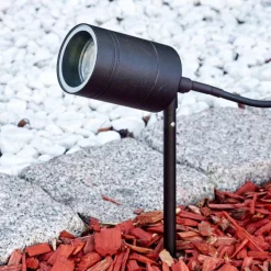 pique de terre Froslev LED Noir, 1 lumière