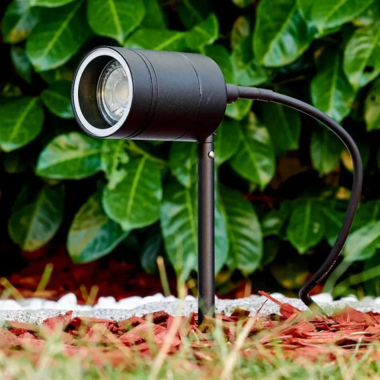 pique de terre Froslev LED Noir, 1 lumière