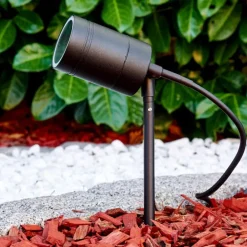 pique de terre Froslev LED Noir, 1 lumière