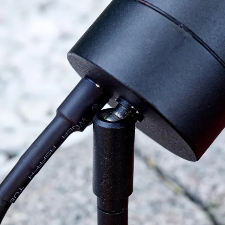 pique de terre Froslev LED Noir, 1 lumière