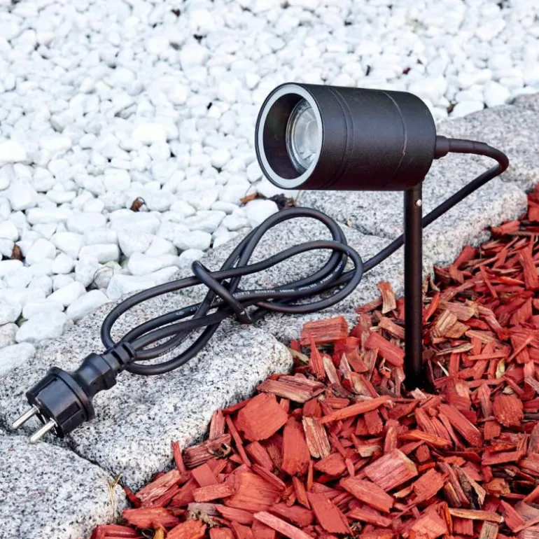 pique de terre Froslev LED Noir, 1 lumière