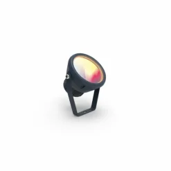 pique de terre Lutec MINI LETO LED Anthracite, 1 lumière, Changeur de couleurs