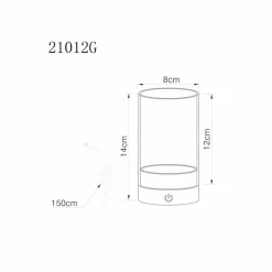 Pixy Lampe à poser Luminaires Globo Lighting LED Noir, 1 lumière