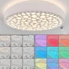 Plafonnier Agodim LED Blanc, 1 lumière, Télécommandes, Changeur de couleurs