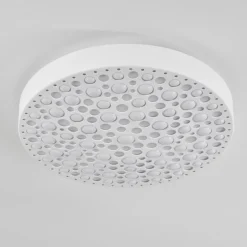 Plafonnier Agodim LED Blanc, 1 lumière, Télécommandes, Changeur de couleurs