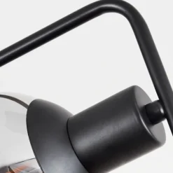 Plafonnier Agropoli Noir, 4 lumières