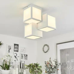 Plafonnier Allonville LED Blanc, 1 lumière