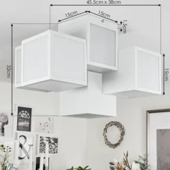 Plafonnier Allonville LED Blanc, 1 lumière