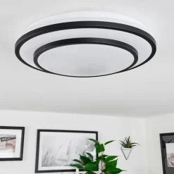 Plafonnier Almograve LED Blanc, 1 lumière, Télécommandes