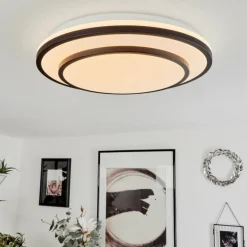 Plafonnier Almograve LED Blanc, 1 lumière, Télécommandes