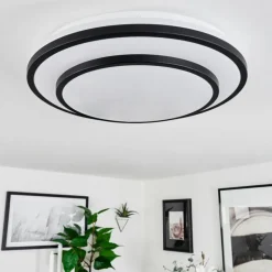 Plafonnier Almograve LED Blanc, 1 lumière, Télécommandes