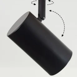 Plafonnier Arbrentin Écru, Noir, 2 lumières