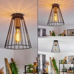 Plafonnier Arrawarra Écru, Noir, 1 lumière