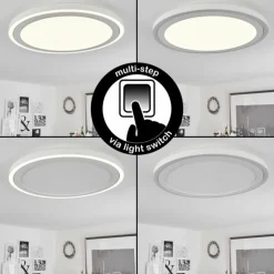 Plafonnier Audrieu LED Blanc, 2 lumières
