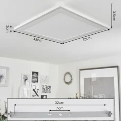 Plafonnier Audrieu LED Blanc, 2 lumières