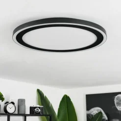 Plafonnier Audrieu LED Noir, Blanc, 2 lumières