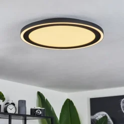 Plafonnier Audrieu LED Noir, Blanc, 2 lumières