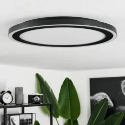 Plafonnier Audrieu LED Noir, Blanc, 2 lumières