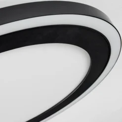 Plafonnier Audrieu LED Noir, 2 lumières